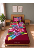 Hand Painted Rayon Bedsheet Set Single Size